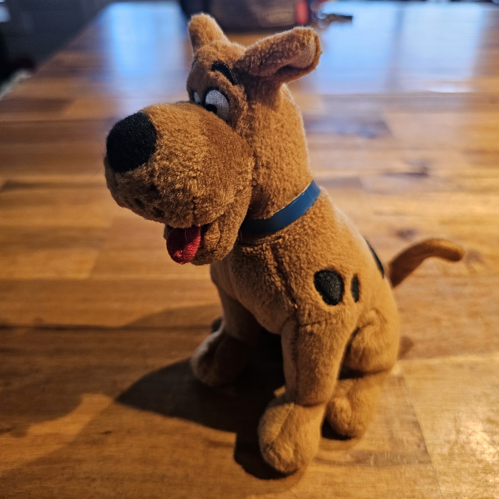 Scooby DOO Ty Beanie Baby Plush with Blue Collar